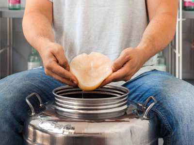 Poi si passa alla fermentazione, attivata dallo �Scoby�, che ha la forma di un disco dalla consistenza gelatinosa ed � l�ingrediente che caratterizza la bevanda...